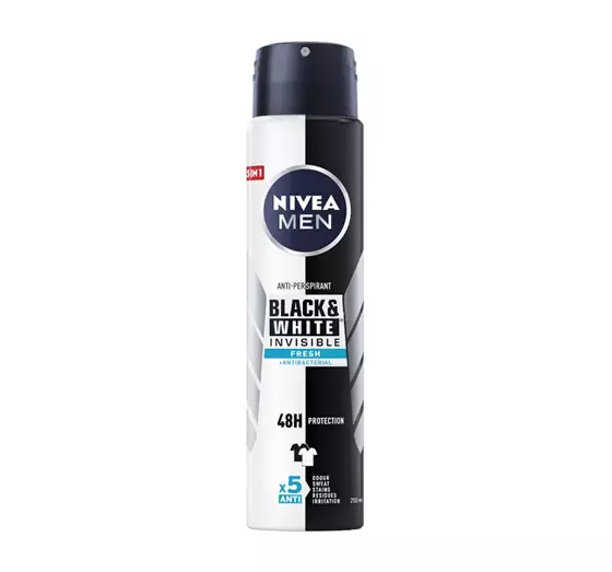 nivea black & white invisible fresh antyperspirant w sprayu 250 ml   