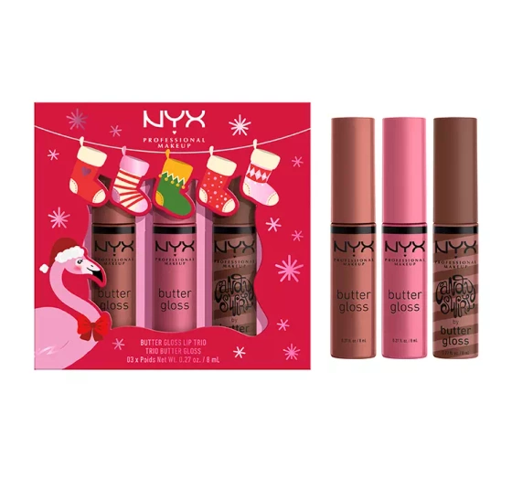 Nyx professional makeup fa la la l.a. land butter gloss trio zestaw