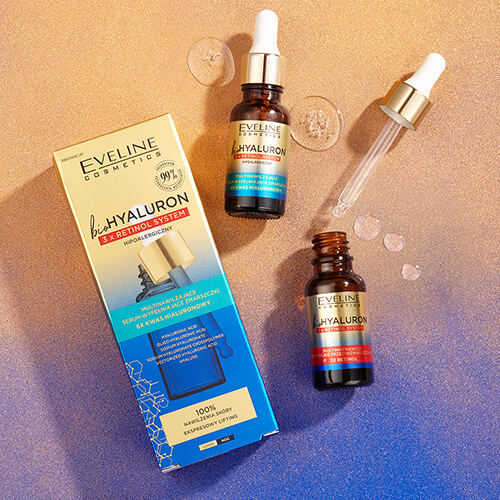 EVELINE BIOHYALURON 3X RETINOL SYSTEM MULTINAPRAWCZE SERUM SILNIE PRZECIWZMARSZCZKOWE 18ML