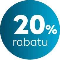20% rabatu