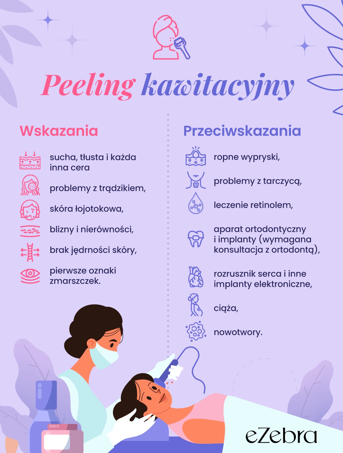 Peeling kawitacyjny - wskazania i przeciwskazania