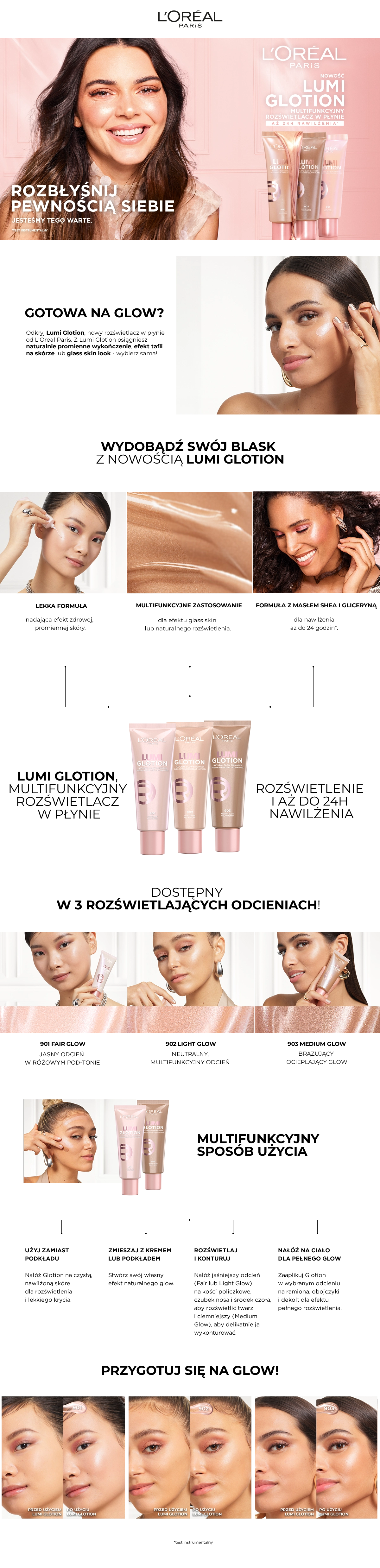 Rozświetlacz w płynie L’Oréal Paris Lumi Glotion