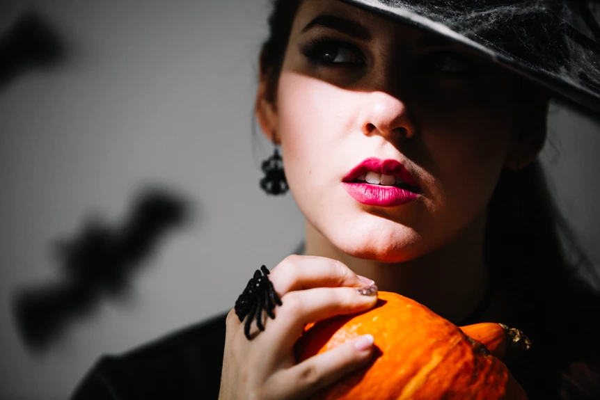 halloween makeup straszny