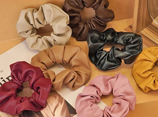 Donegal scrunchie skorzana