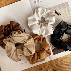 Donegal scrunchie skorzana