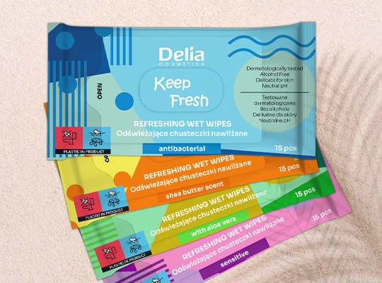 Delia Keep Fresh mokre chusteczki
