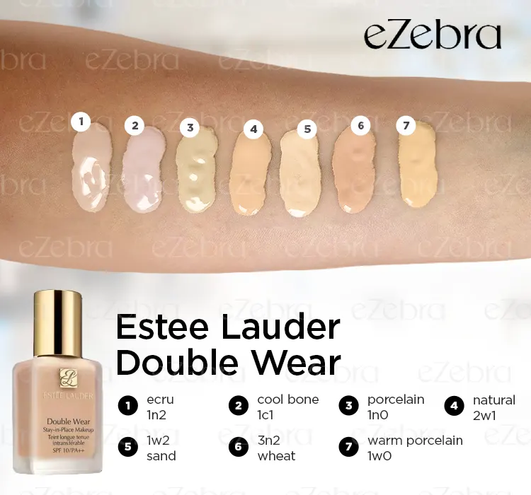 Estée Lauder Double Wear Make-up Farbtöne und Swatches