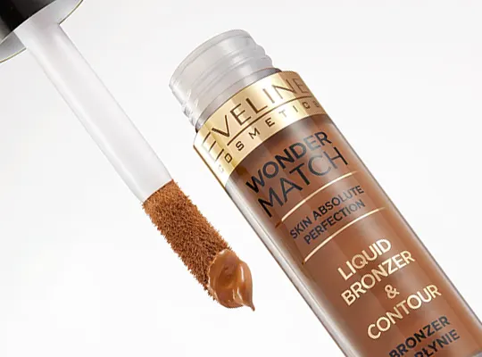 płynny bronzer do twarzy Eveline Wonder Match bronzer w płynie