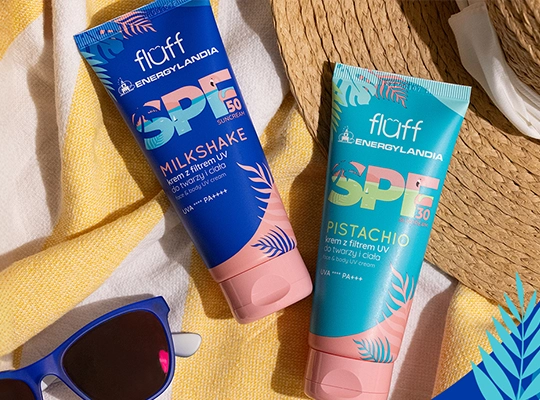 Fluff Energylandia Pistachio Sonnenschutzcreme für Gesicht und Körper SPF30