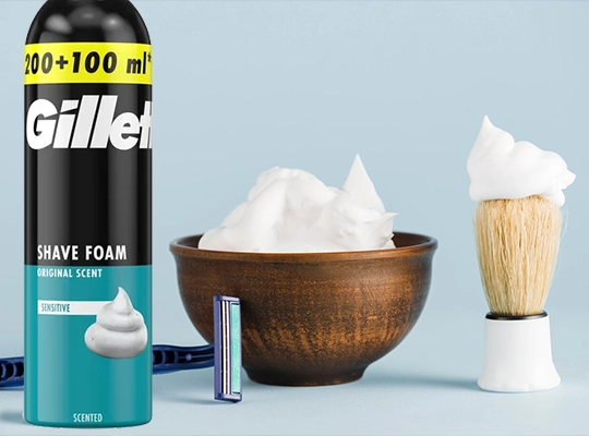 Gillette Sensitive Shaving Foam Original Scent