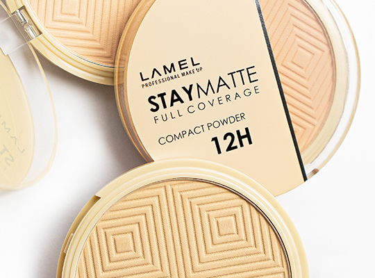 Lamel Cosmetics Stay Matte Full Coverage Compact Powder 12h puder do twarzy