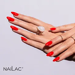 Lakier hybrydowy NaiLac odcienie czerwieni
