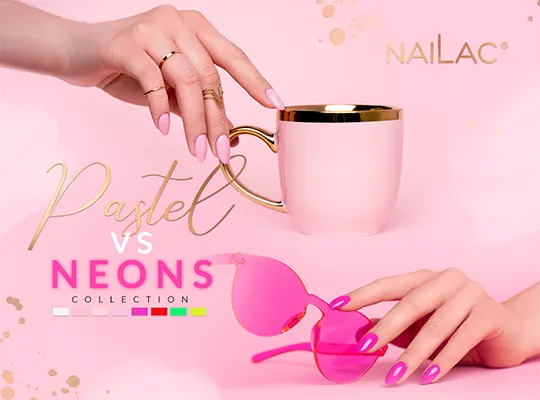 Lakier hybrydowy NaiLac Pastel vs Neons Collection