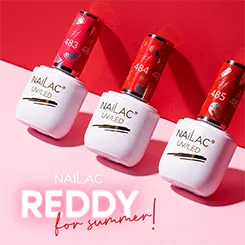 Hybridnagellack in Rot- und Rosatönen von NaiLac