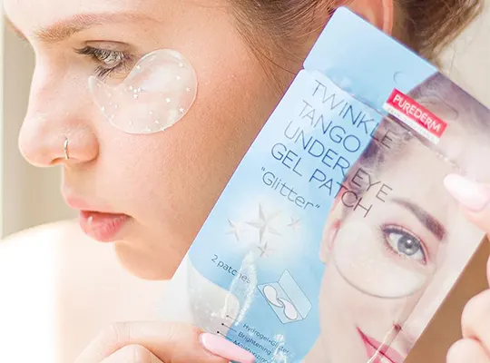 Purederm Twinkle Tango Under Eye Gel Patch Glitter hydrożelowe płatki pod oczy