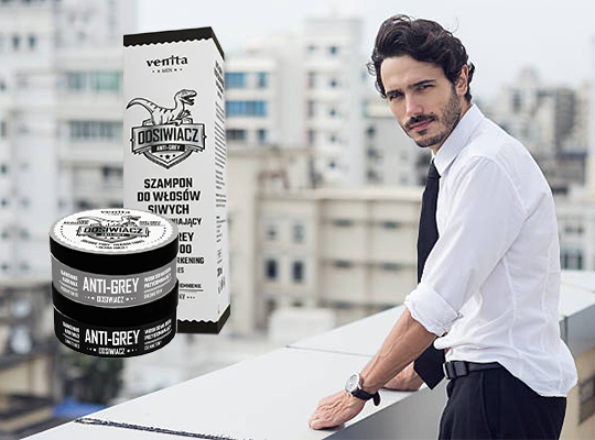 Vanity Men Anti-Grey szampon do włosów siwych