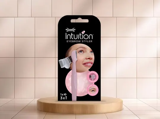 Wilkinson Sword Intuition Eyebrow Styler – Rasierer und Werkzeug zur Augenbrauenpflege und -formung