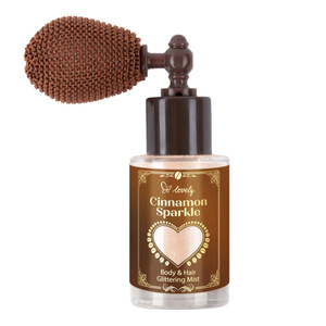 Lovely Cinnamon Sparkle Body & Hair Glittering Mist sypki rozświetlacz do ciała i włosów 2,4 g