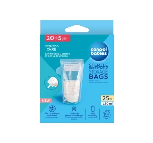 Canpol Babies Express Care sterylne torebki do przechowywania pokarmu 25 sztuk