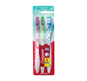 Colgate Max White szczoteczka do zębów Medium 3 sztuki