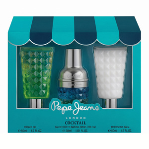 Pepe Jeans Cocktail Edition for Him woda toaletowa spray 30 ml + żel 50 ml + balsam po goleniu 50 ml