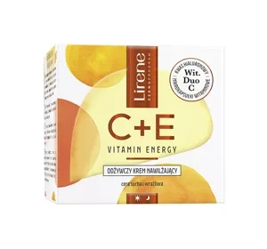 Lirene Dermoprogram Vitamin Energy C+E odżywczy krem do twarzy do cery suchej i wrażliwej 50 ml