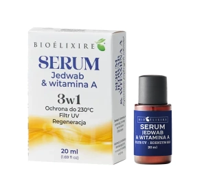 Bioelixire serum do włosów z jedwabiem, witaminą A i filtrami UV 20 ml