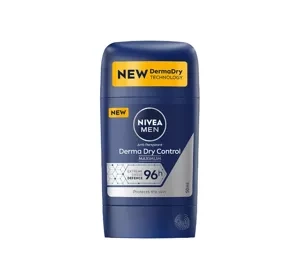 NIVEA MEN Derma Dry Control Maximum antyperspirant w sztyfcie dla mężczyzn 50 ml