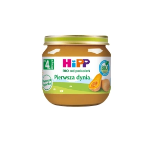 HIPP Bio danie w słoiczku dla dzieci po 4 miesiącu Pierwsza Dynia 80 g
