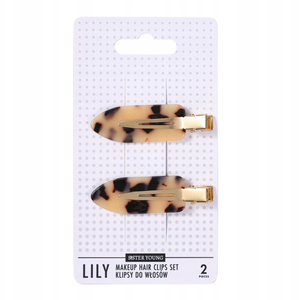 Sister Young Lily klipsy do włosów Leopard Print 2 sztuki