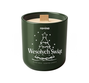 Ravina Wesołych Świąt sojowa świeca zapachowa Choinka 175 g