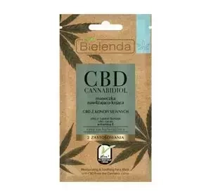 Bielenda CBD Cannabidiol maseczka nawilżająco-kojąca cera sucha i wrażliwa 8 g