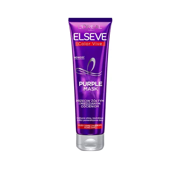 LOREAL ELSEVE COLOR VIVE MASKA DO WŁOSÓW PRZECIW ŻÓŁTYM I MIEDZIANYM ODCIENIOM 150ML