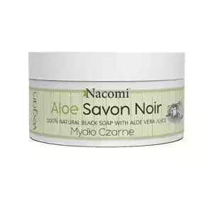 Nacomi mydło 100% naturalne czarne Savon Noir Aloe 125 g