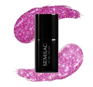 Semilac It’s Time To Shine lakier hybrydowy 462 Pink Bubbles 7 ml