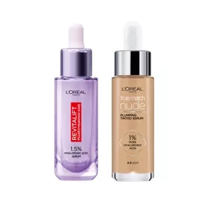 L'Oréal Paris Revitalift Filler serum przeciwzmarszczkowe + True Match Nude serum koloryzujące