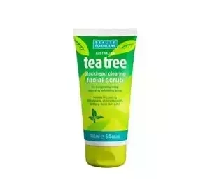Beauty Formulas Tea Tree oczyszczający peeling do twarzy 150 ml