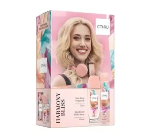 C-Thru Harmony Bliss zapachowy spray z atomizerem 75 ml + dezodorant spray 150 ml