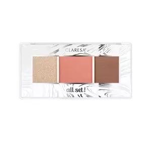 Claresa All Set paleta do konturowania twarzy 02 All Warm 12 g