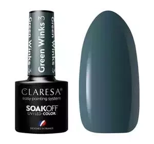 Claresa hybrydowy lakier do paznokci Green Winks 3 5 g