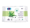 Bella Sensitive nawilżany papier toaletowy 60 sztuk