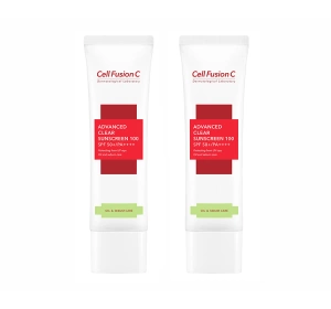 Cell Fusion C Advanced Clear Sunscreen 100 SPF48/PA+++ krem przeciwsłoneczny 2 x 35 ml