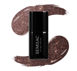 Semilac Magnetic Glow Cat Eye lakier hybrydowy 333 Shine Brown 7 ml