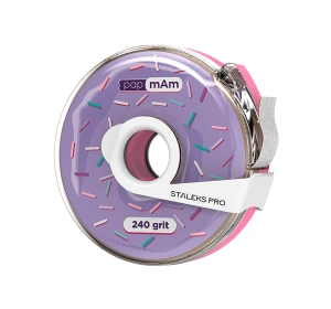 Staleks Pro taśma ścierna biała papmAm Expert 240 grit w plastikowym pudełku rolce 7 m
