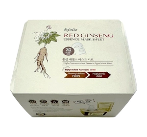 Esfolio Red Ginseng zestaw masek w płachcie z ekstraktem z żeń-szenia 30 szt