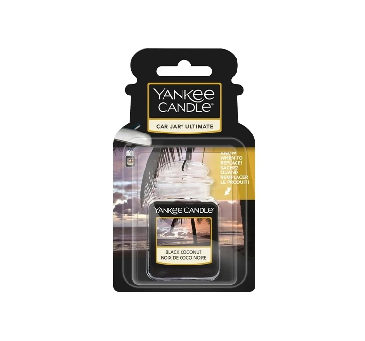 YANKEE CANDLE CAR JAR ULTIMATE ZAPACH DO SAMOCHODU BLACK COCONUT 25G