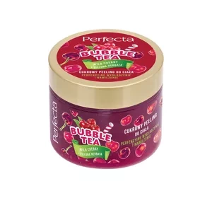 Perfecta Bubble Tea peeling do ciała Wild Cherry + zielona herbata 300g