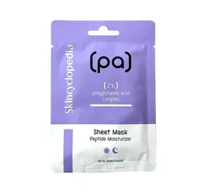 Skincyclopedia maska w płachcie do twarzy z 2% kompleksem kwasu poliglutaminowego 20ml