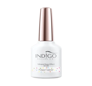 Indigo Mineral Base Effect lakier hybrydowy 3w1 mineralna baza z efektem Kissmaker 7 ml