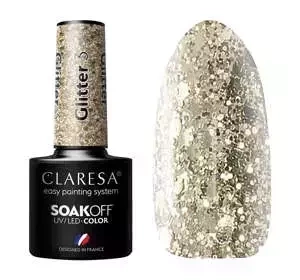 Claresa hybrydowy lakier do paznokci Glitter 3 5 g